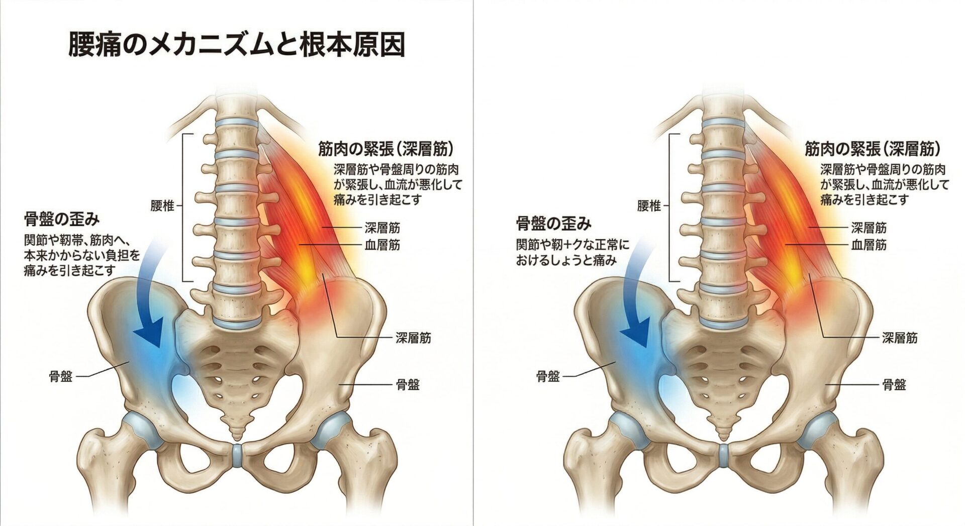 座間市 腰痛 整骨院 図解説